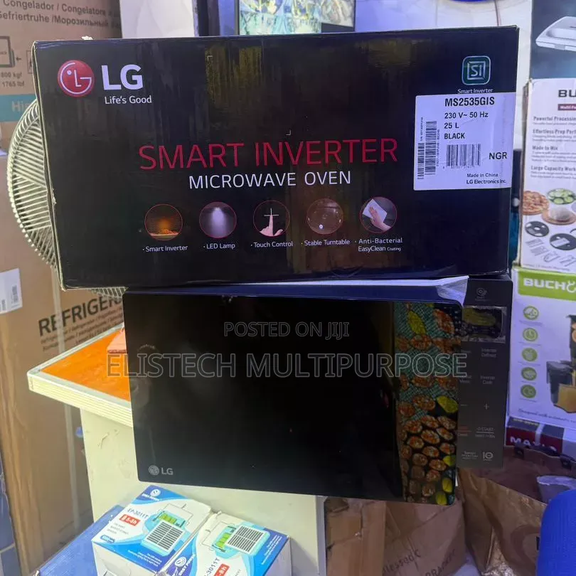 Lg Smart Inverter Microwave Oven 25l (Ms2535gis) – Black