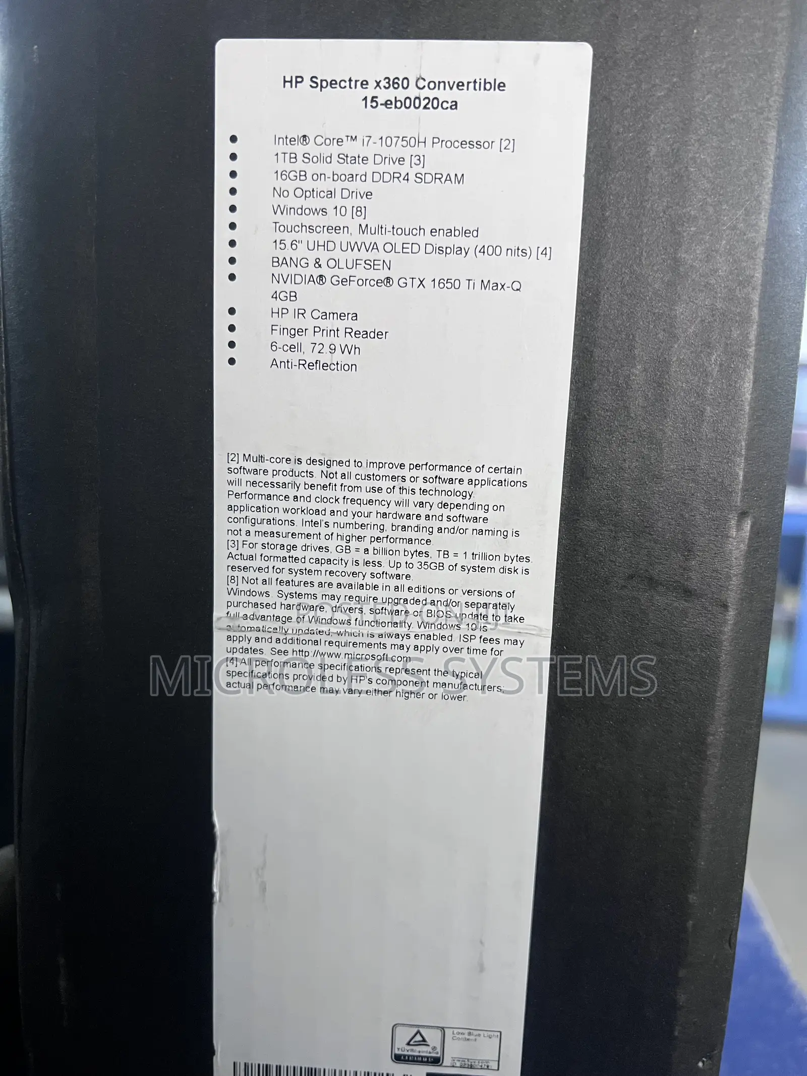Laptop HP Spectre X360 15 16GB Intel Core i7 SSD 1T