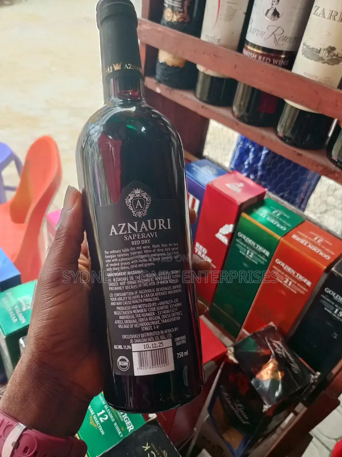 Aznauri Red Wine (Carton by 6)