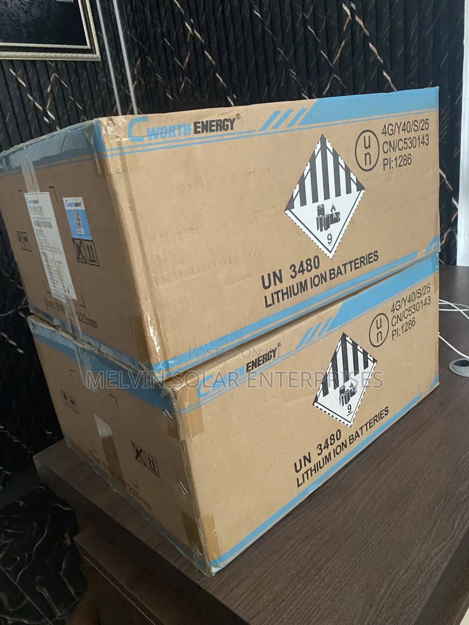 2.5kwh 24volts Cworth Solar Lithium Ion Phosphate Batteries Available