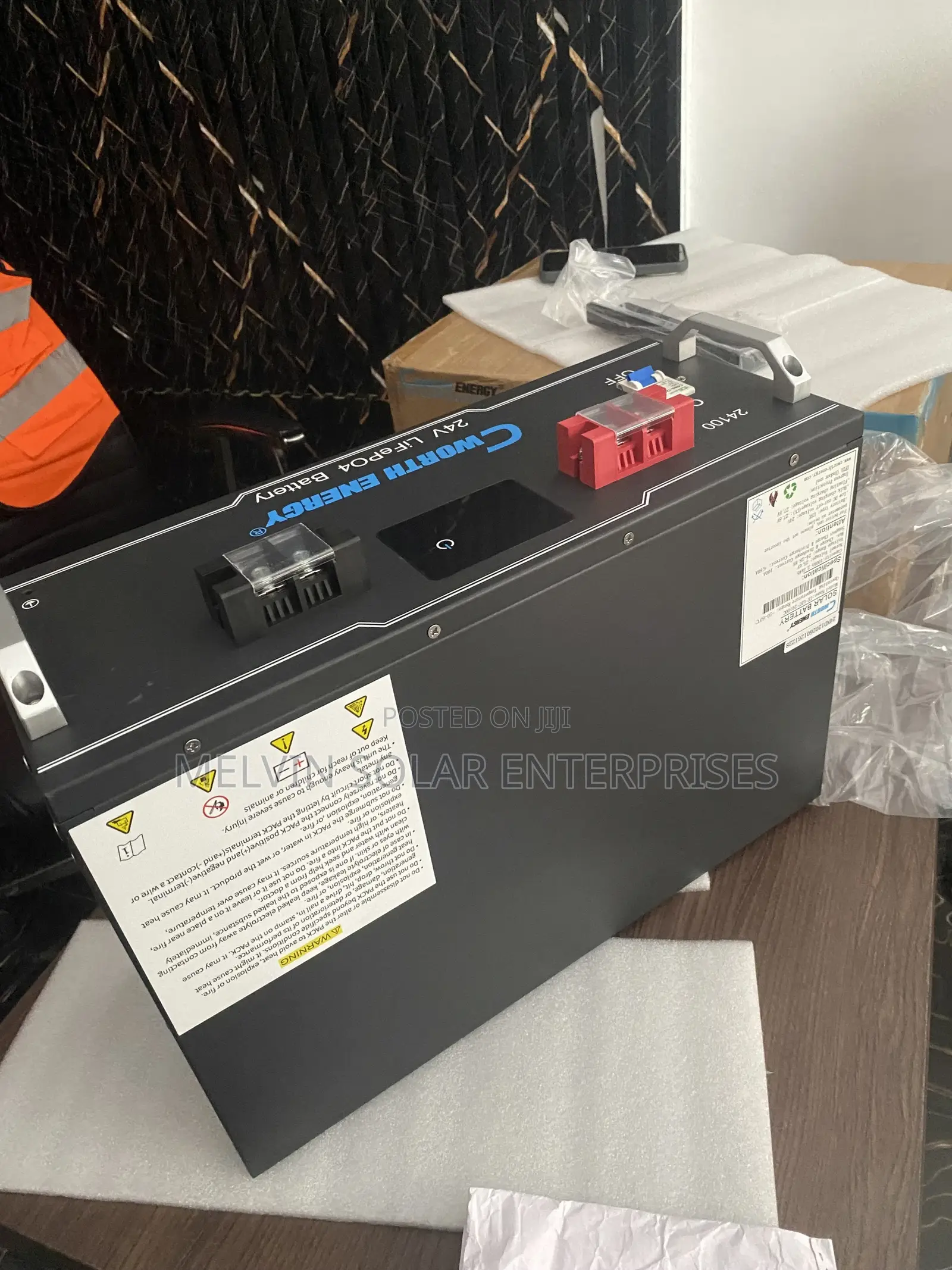 2.5kwh 24volts Cworth Solar Lithium Ion Phosphate Batteries Available