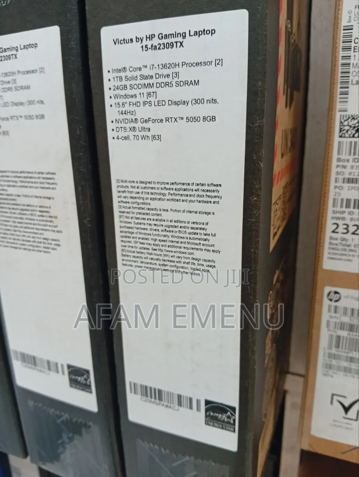 New Laptop HP Victus 15 24GB Intel Core i7 SSD 1T