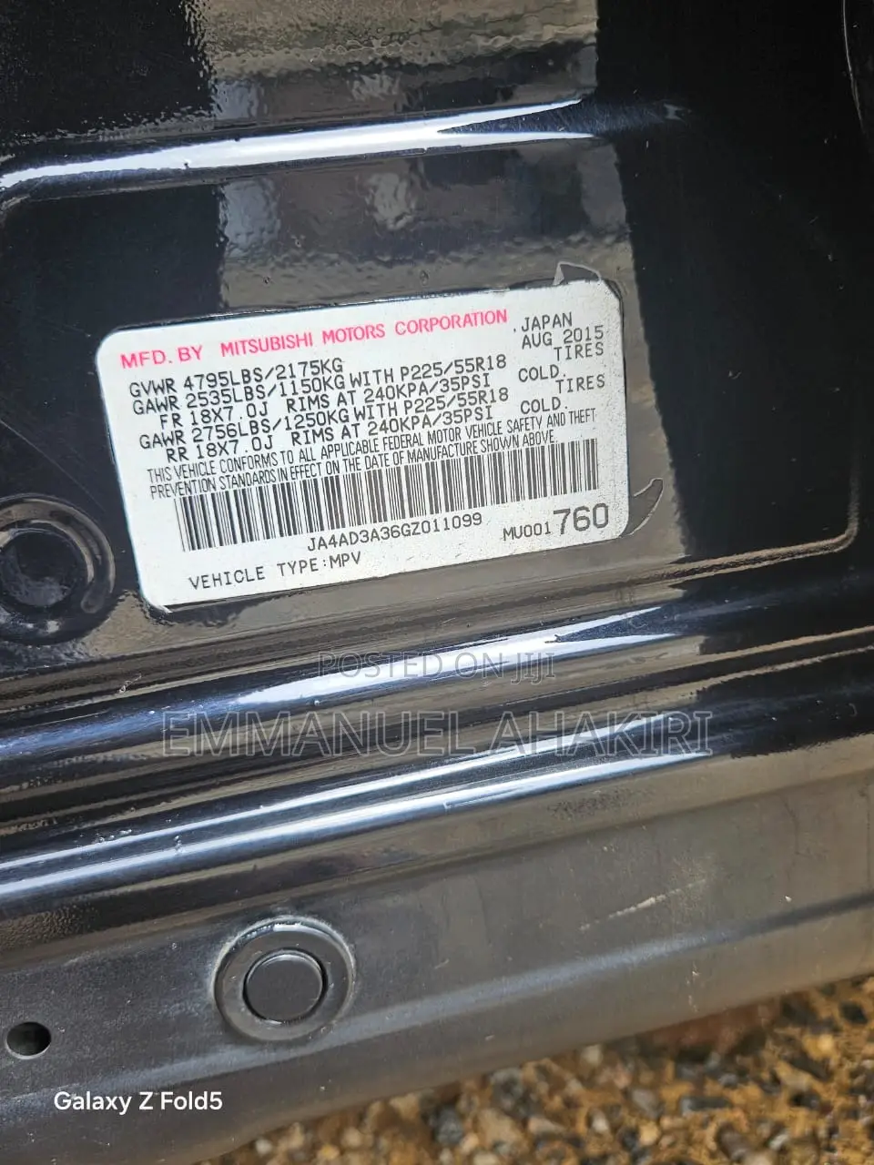 Mitsubishi Outlander 2016 Black