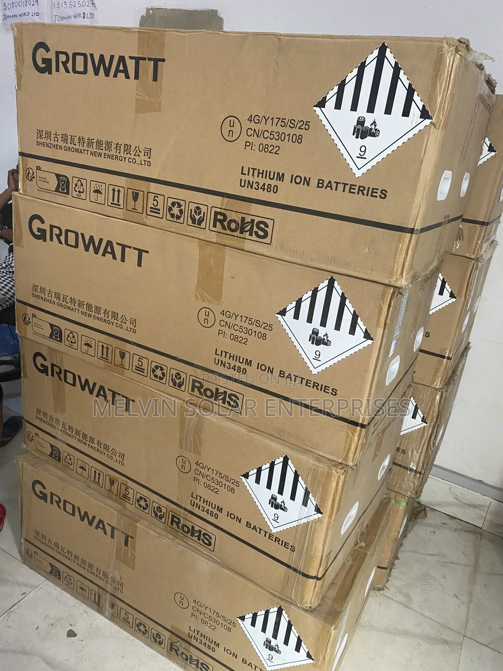 16kwh 51.2v Growatt Solar Lithium Ion Phosphate Batteries Available