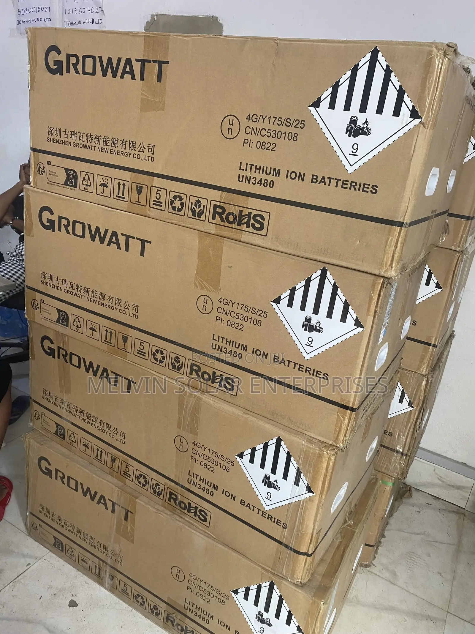 16kwh 51.2v Growatt Solar Lithium Ion Phosphate Batteries Available