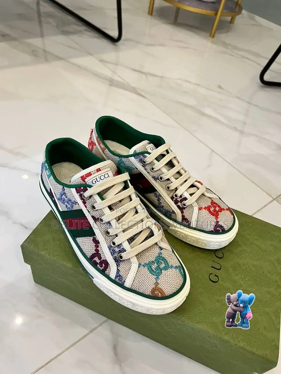 Gucci Gg Tennis 1977 Low Top Sneaker Lilac Monogram/White Touch