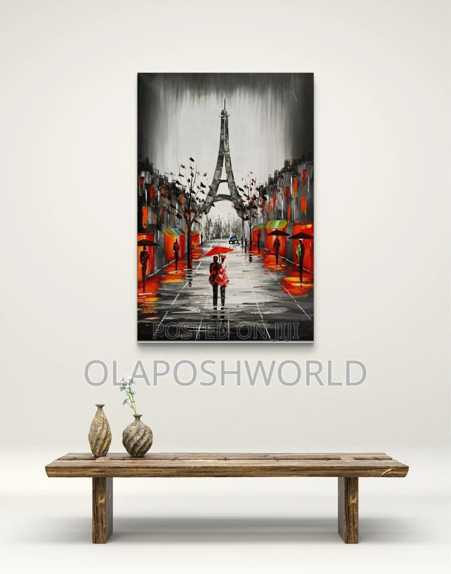 Love in Paris Canvas Wall Art