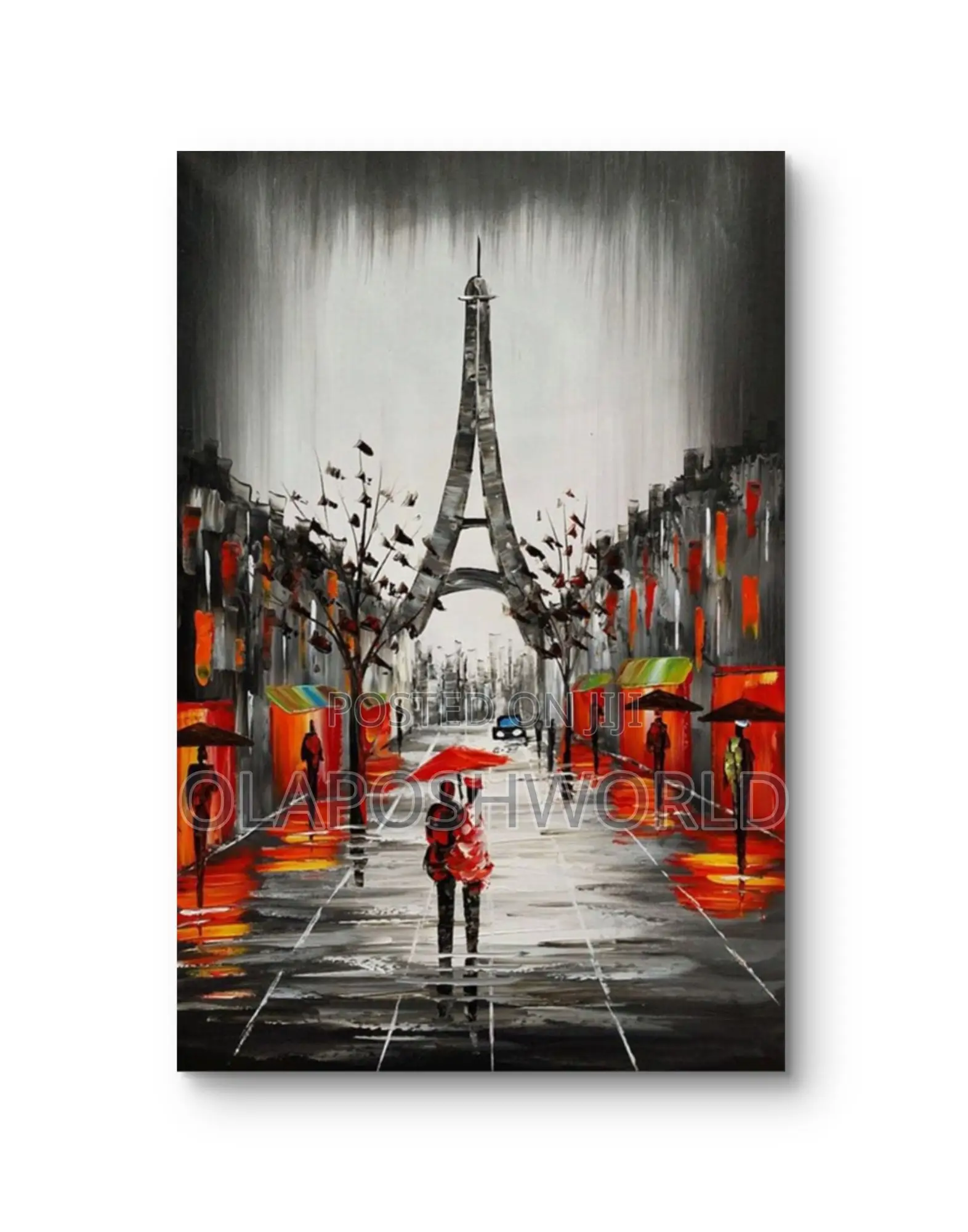 Love in Paris Canvas Wall Art
