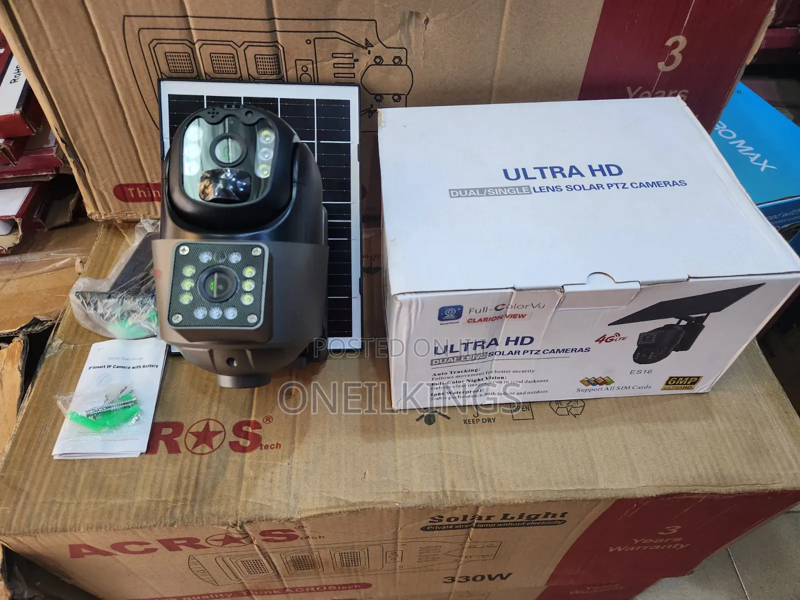360 Dual Lens Solar Camera. Aov