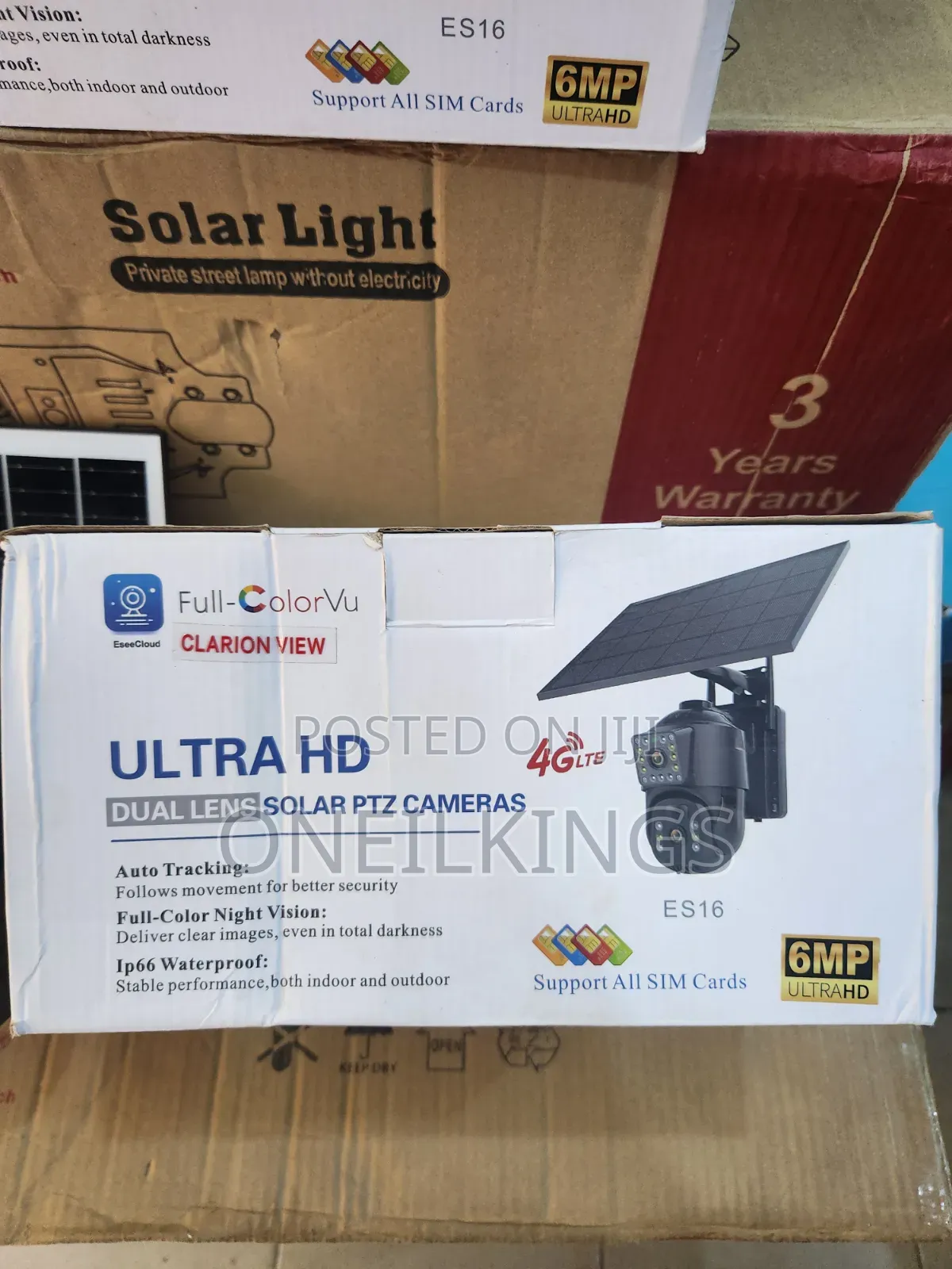 360 Dual Lens Solar Camera. Aov