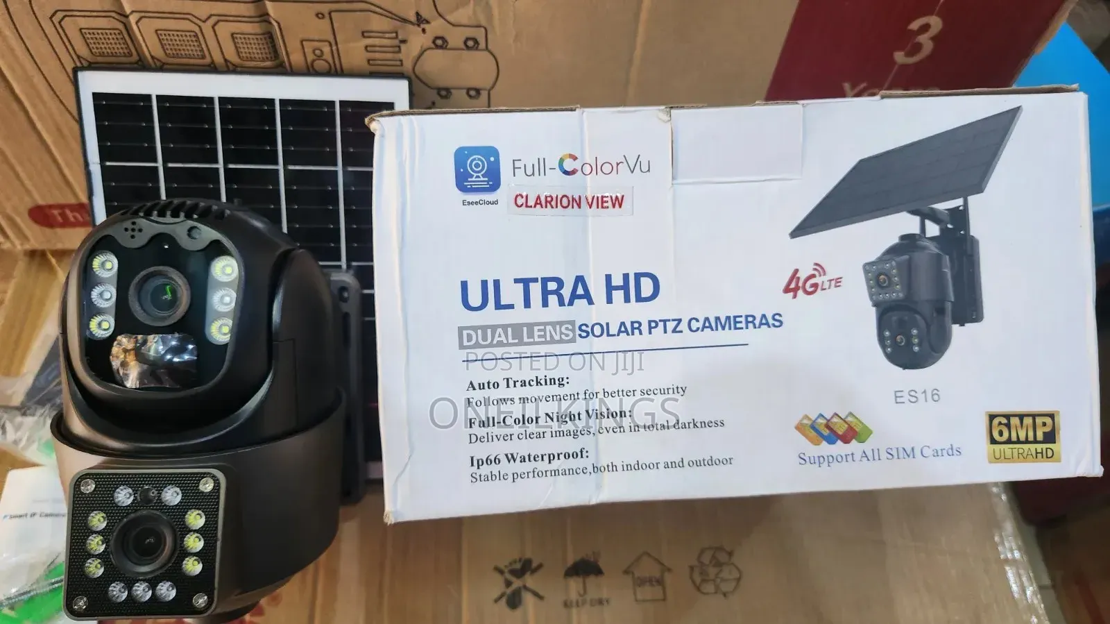 360 Dual Lens Solar Camera. Aov