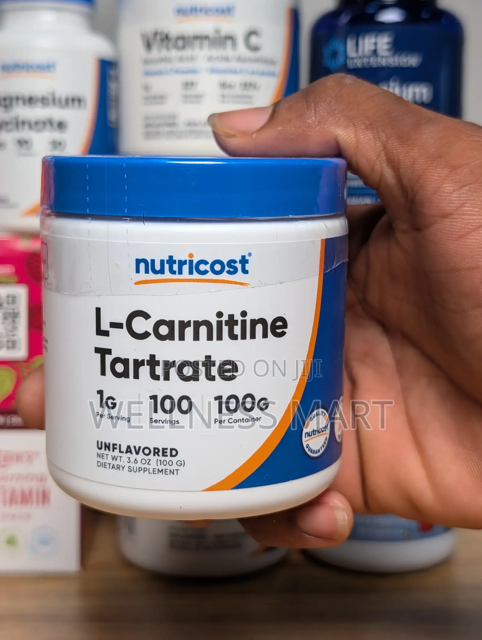 Nutricost L-Carnitine Powder | Fat Burn + Gym Energy| U.S Brand |Lagos