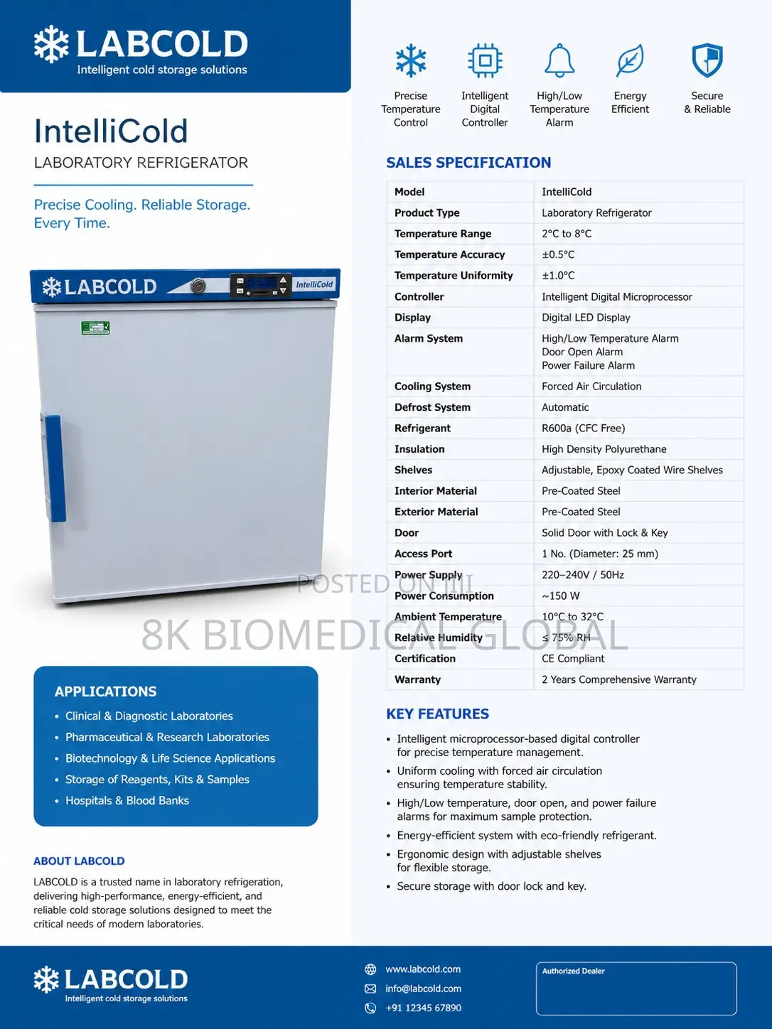 Uk Used Labcold Intellicold Medical Refrigerator