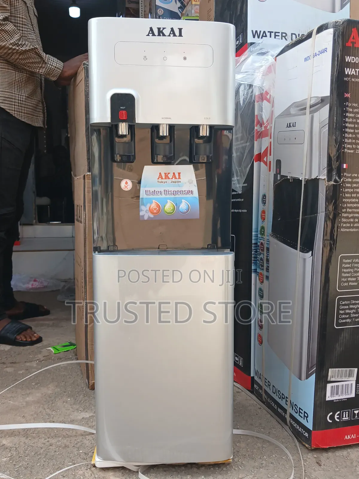 Akai 3 Tap Water Dispenser With Refrigerator