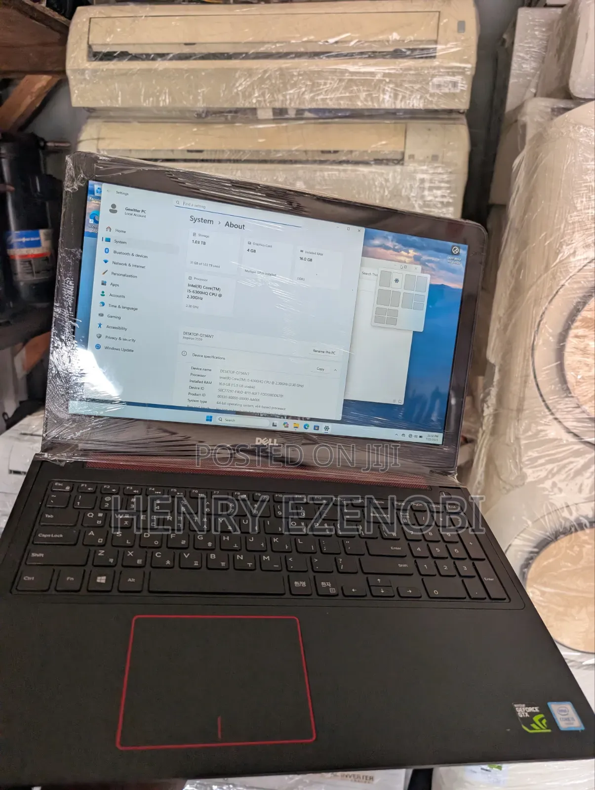 Laptop Dell Inspiron 15 7559 16GB Intel Core i5 HDD+SSD 1T