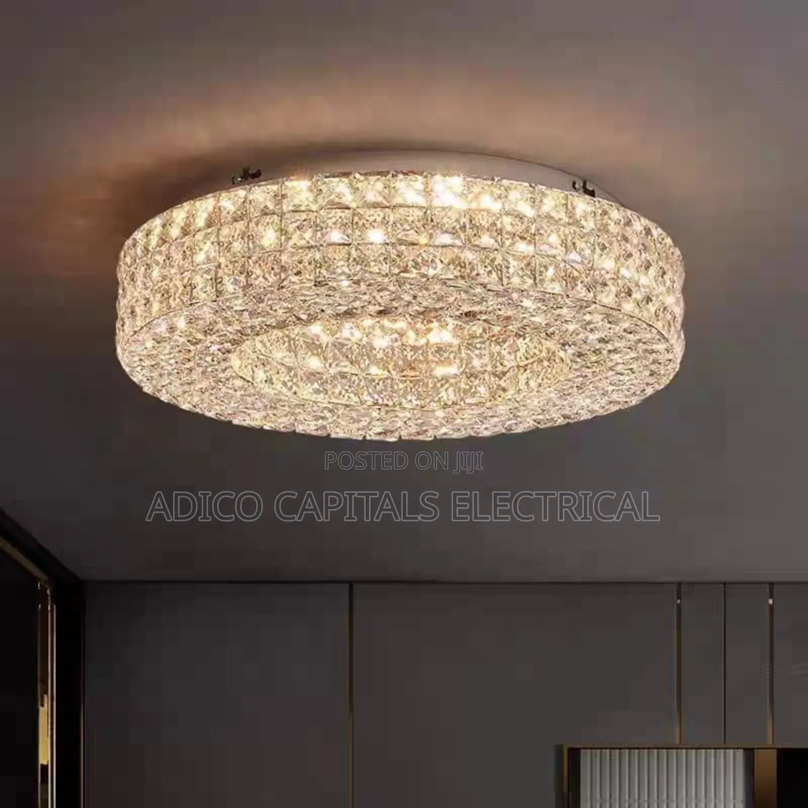 Crystal Nordic Chandaliers Flush Light