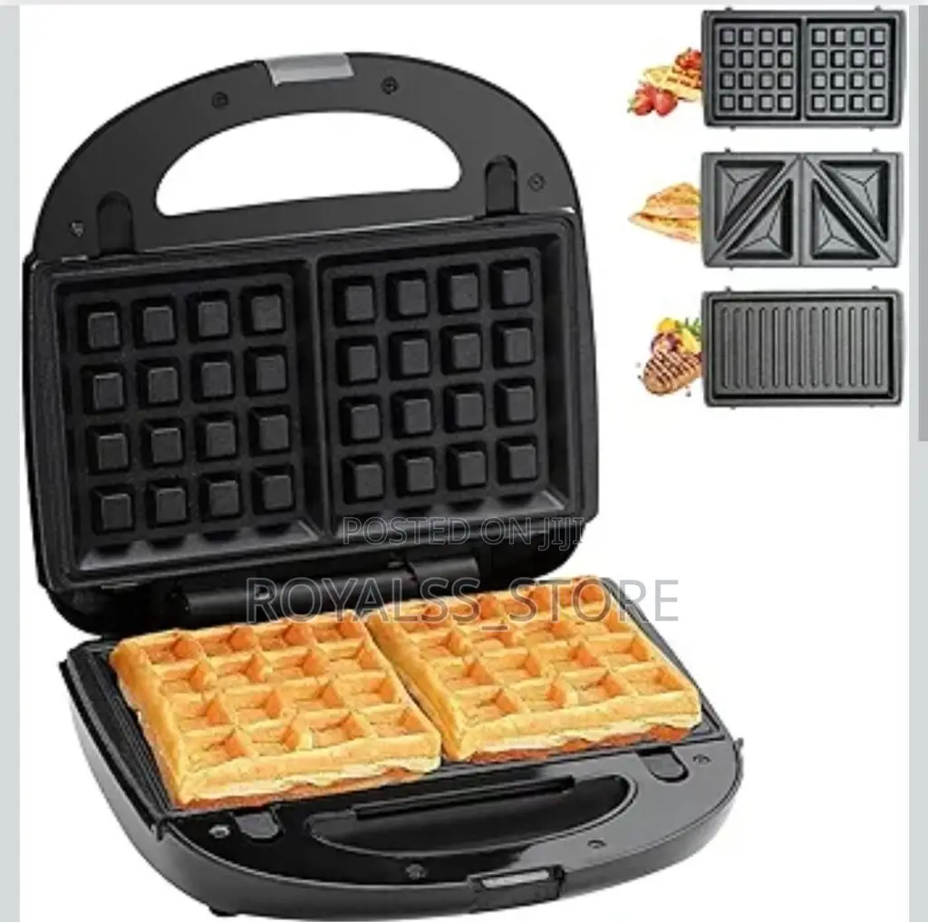 Waffle Panini Sandwich 3in1 Maker, Grill, Toaster/Sandwich