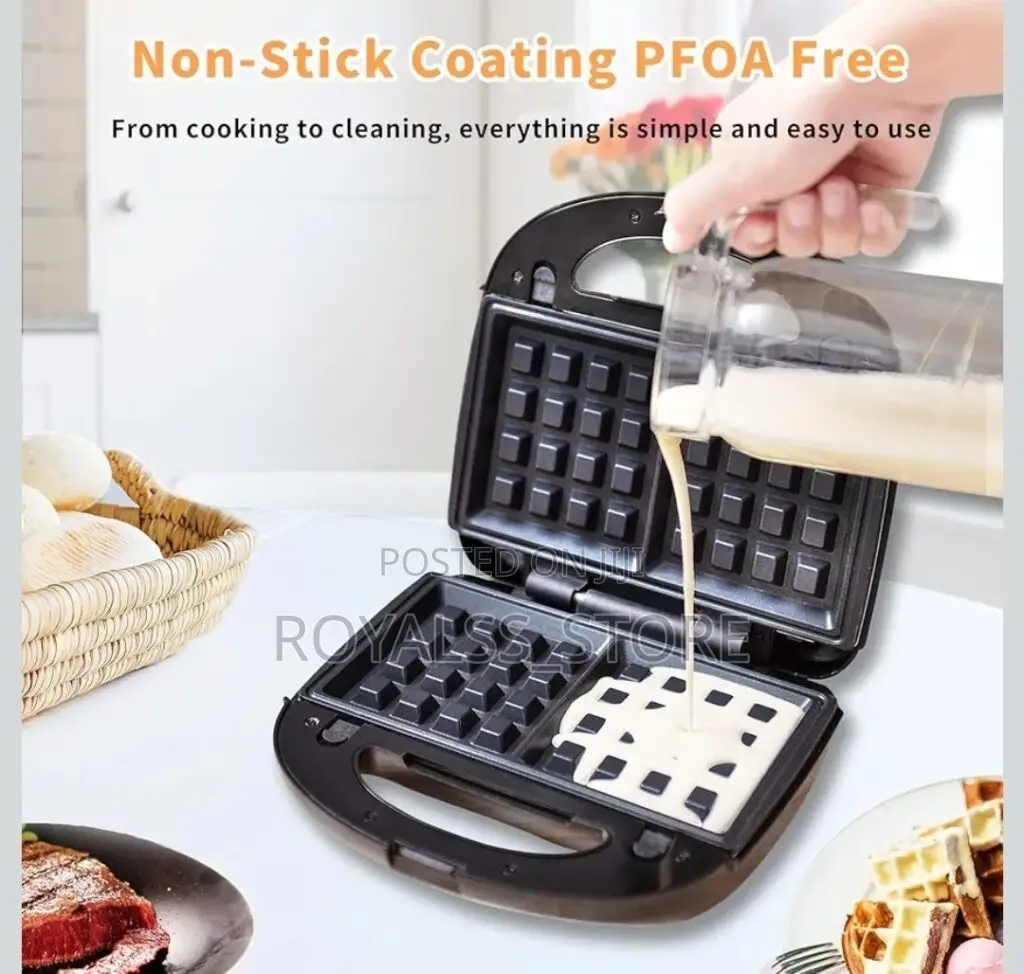 Waffle Panini Sandwich 3in1 Maker, Grill, Toaster/Sandwich