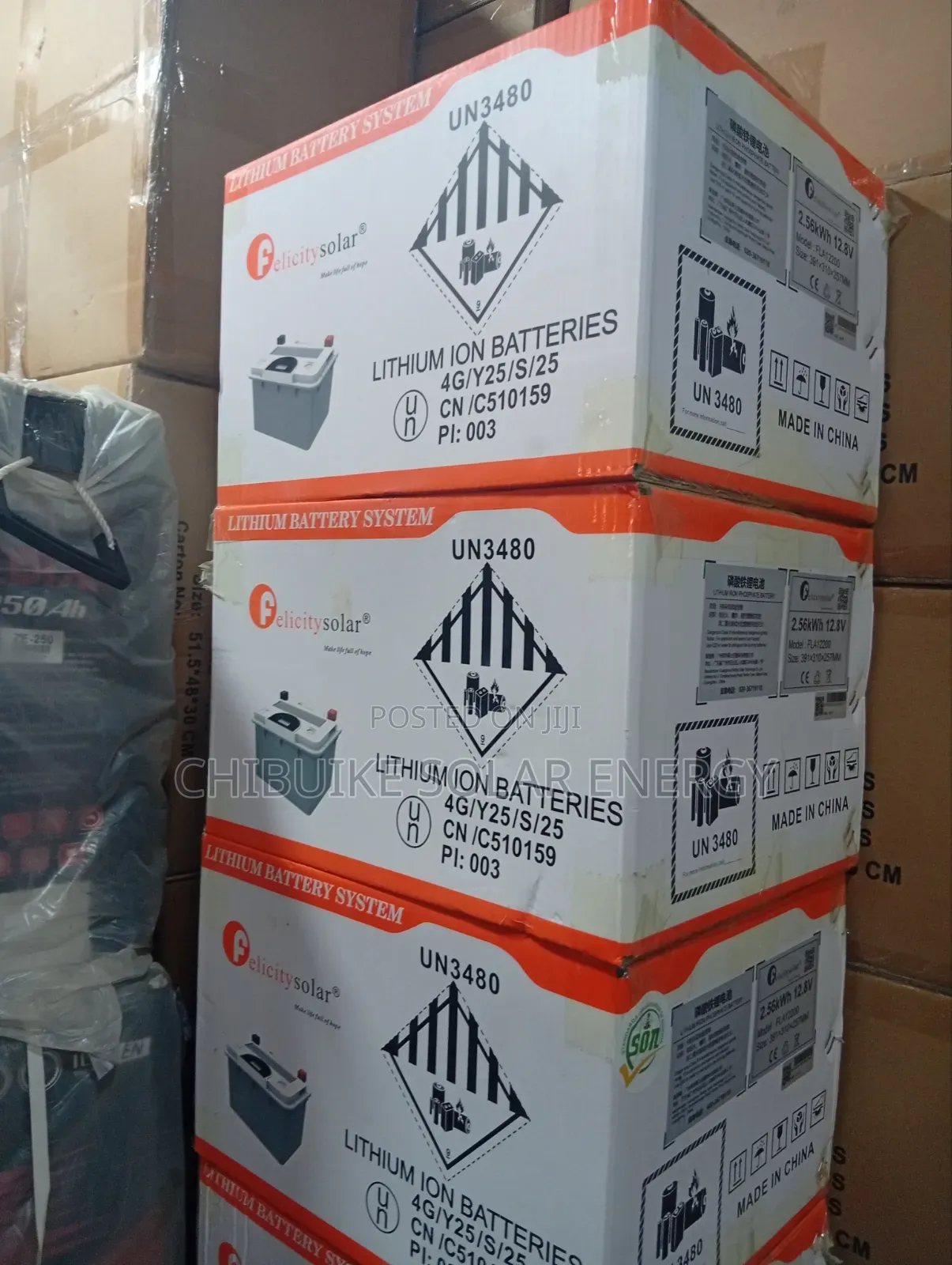 Felicity Solar Lithium Ion Batteries 2.56kwh 12.8v