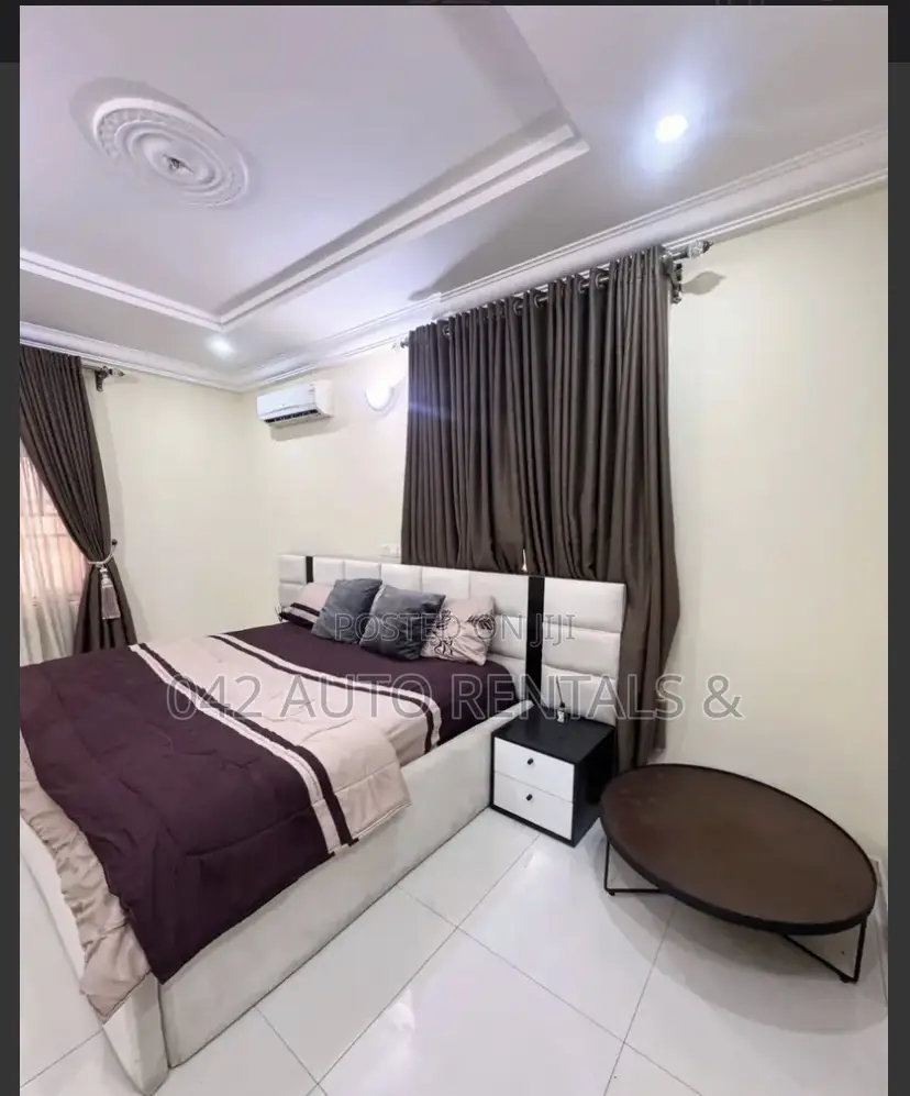 2 Bedroom Apartment With 24/7 A.C in Wuse 2 Around Furniture House