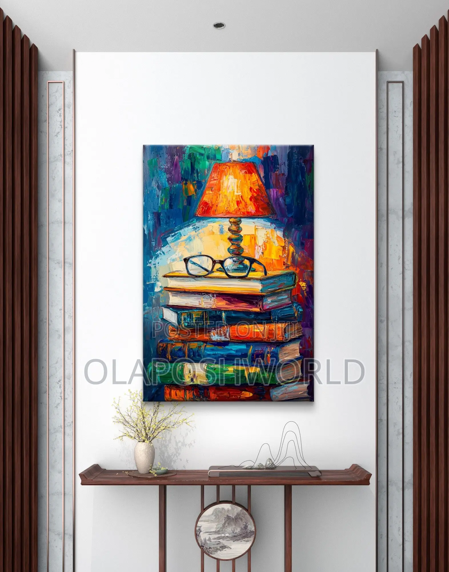 Depth in a Book 1pcs Wall Art