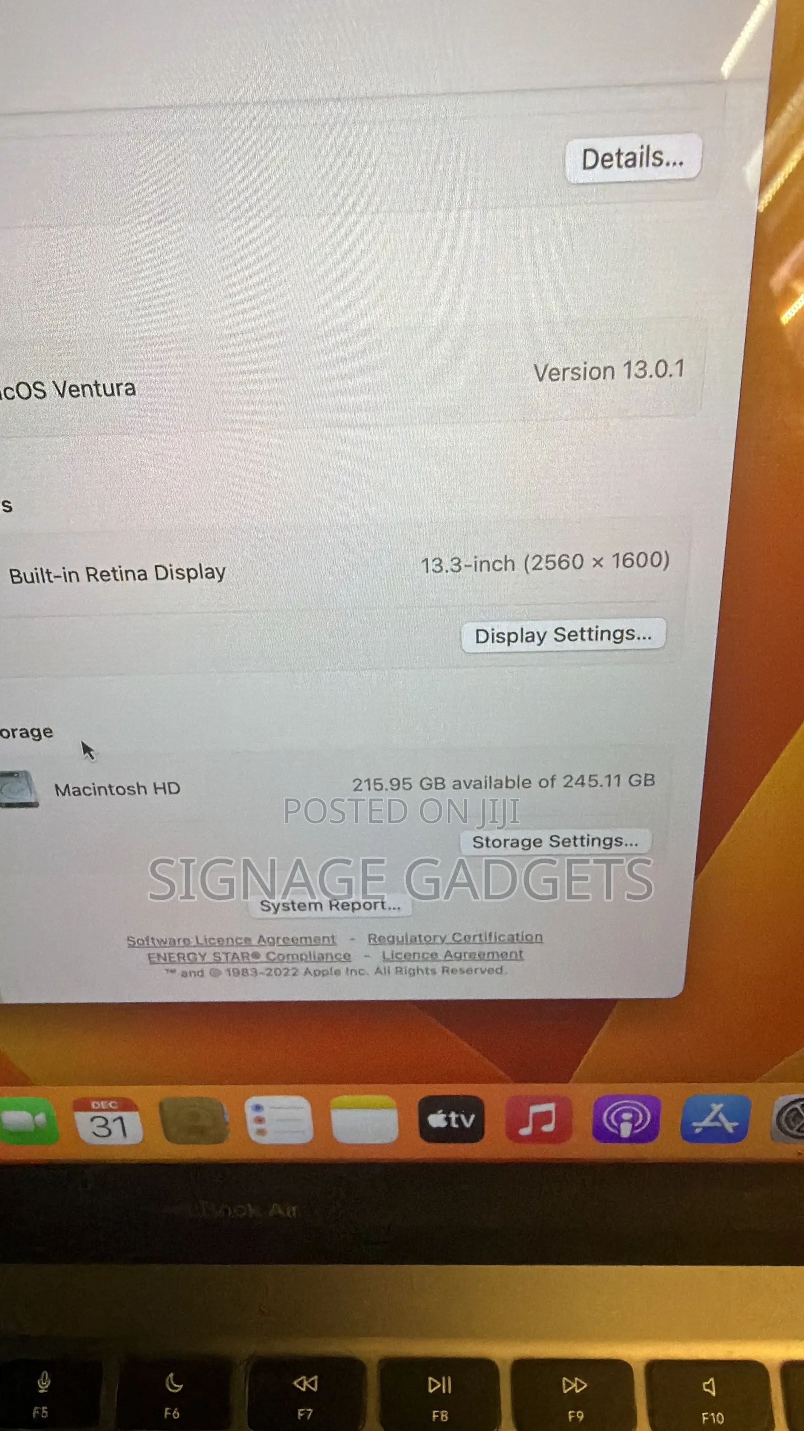 Laptop Apple MacBook Air 2020 M1 8GB Apple M1 SSD 256GB