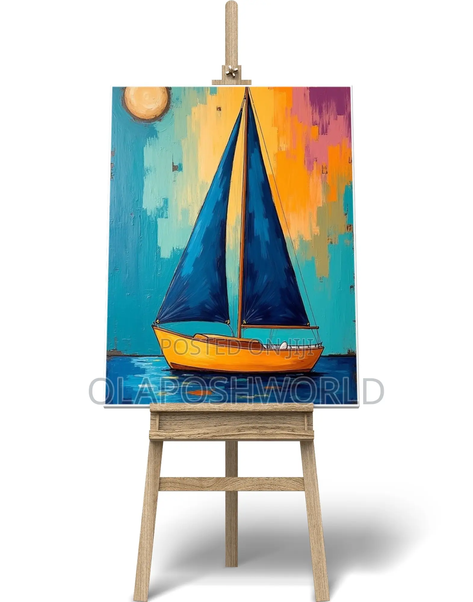 Canoe Canvas Wall Art