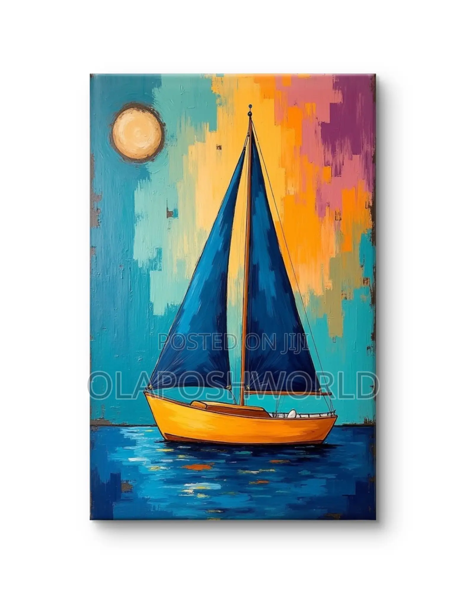 Canoe Canvas Wall Art