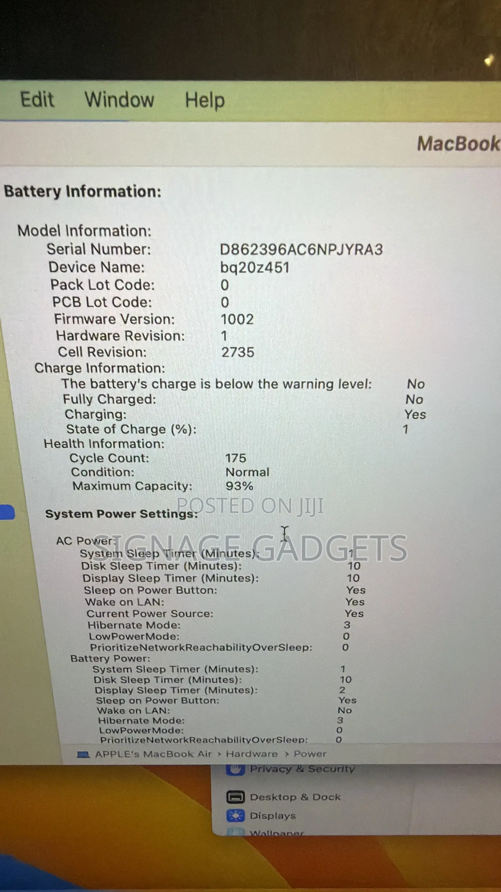 Laptop Apple MacBook Air 2020 M1 8GB Apple M1 SSD 256GB