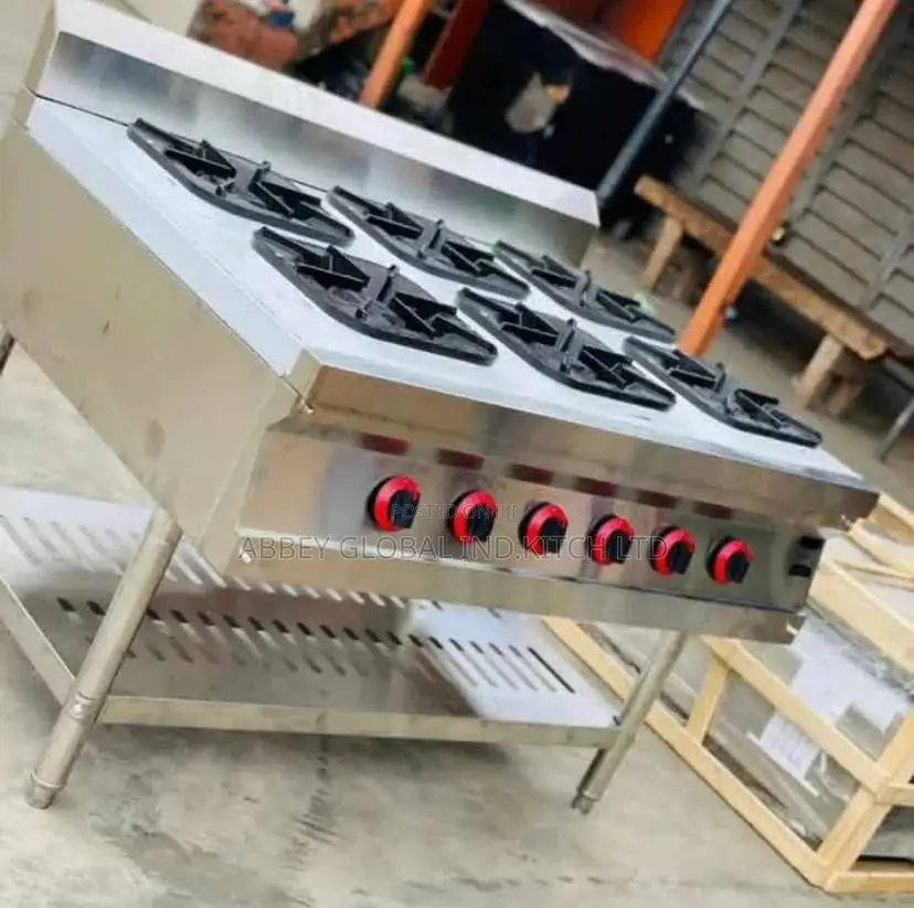 6 Burner Red Nub Cooker