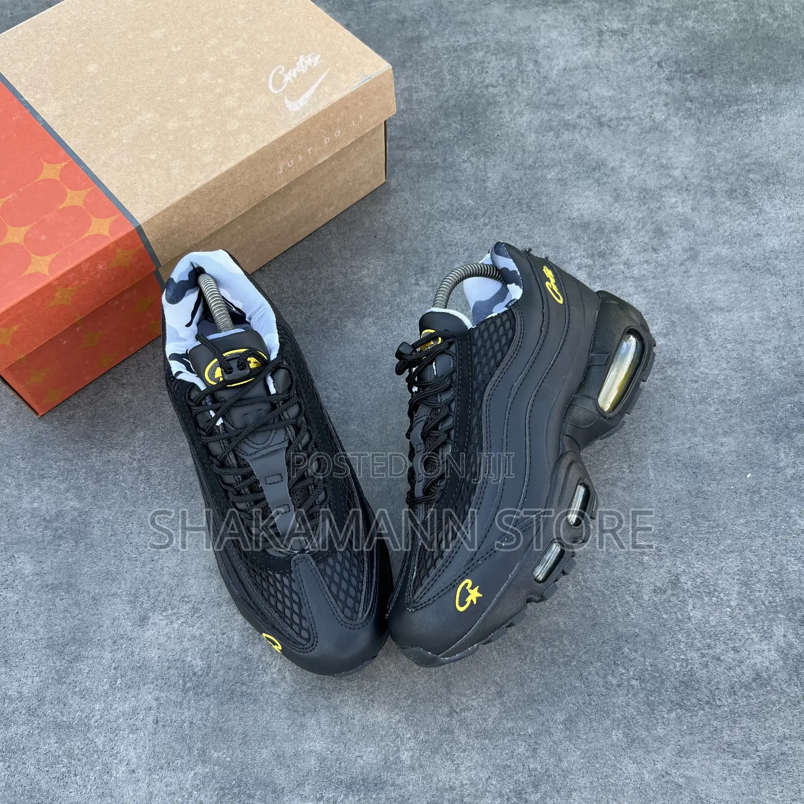 Original Nike Air Max 95 Cortiez Triple Black Honey Black