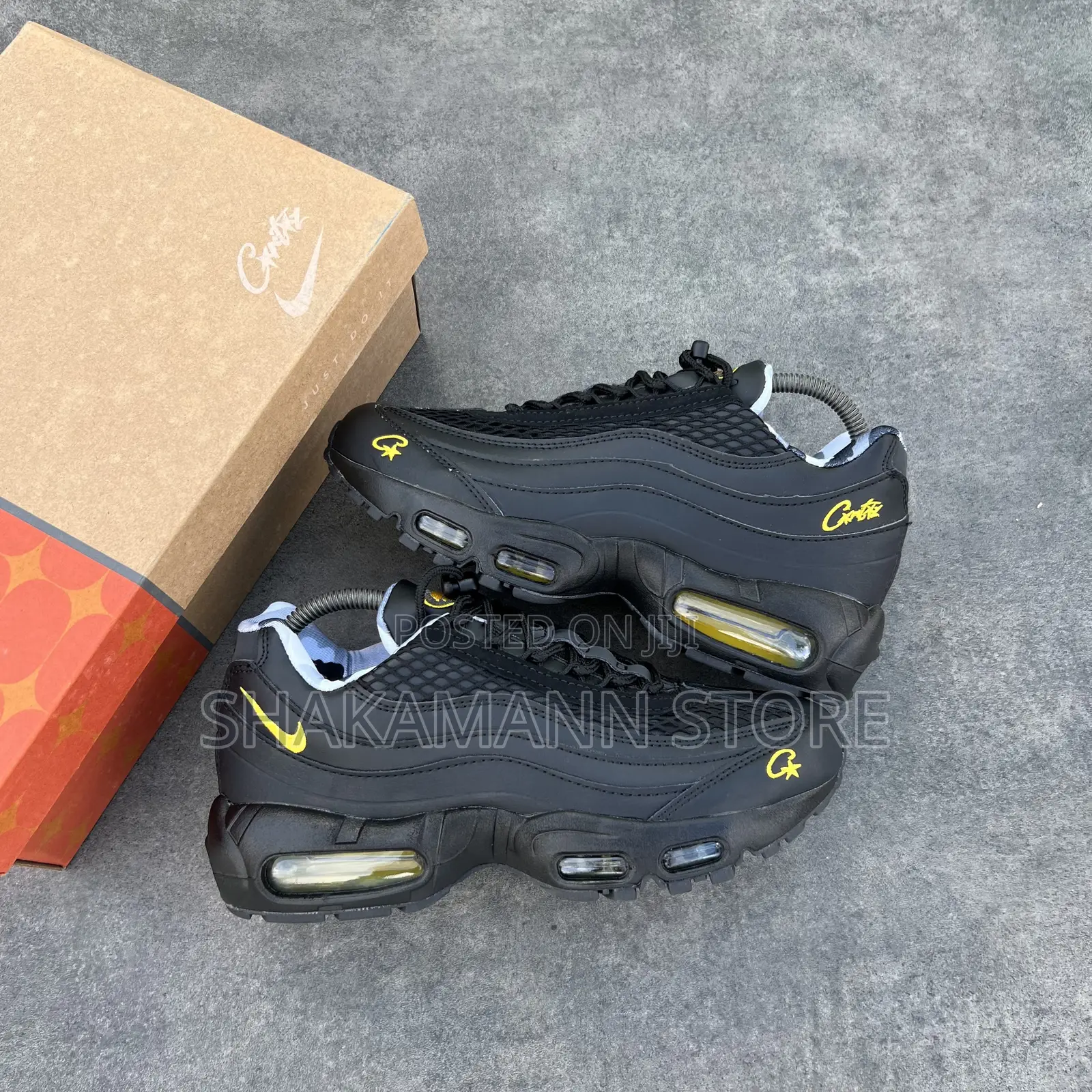 Original Nike Air Max 95 Cortiez Triple Black Honey Black