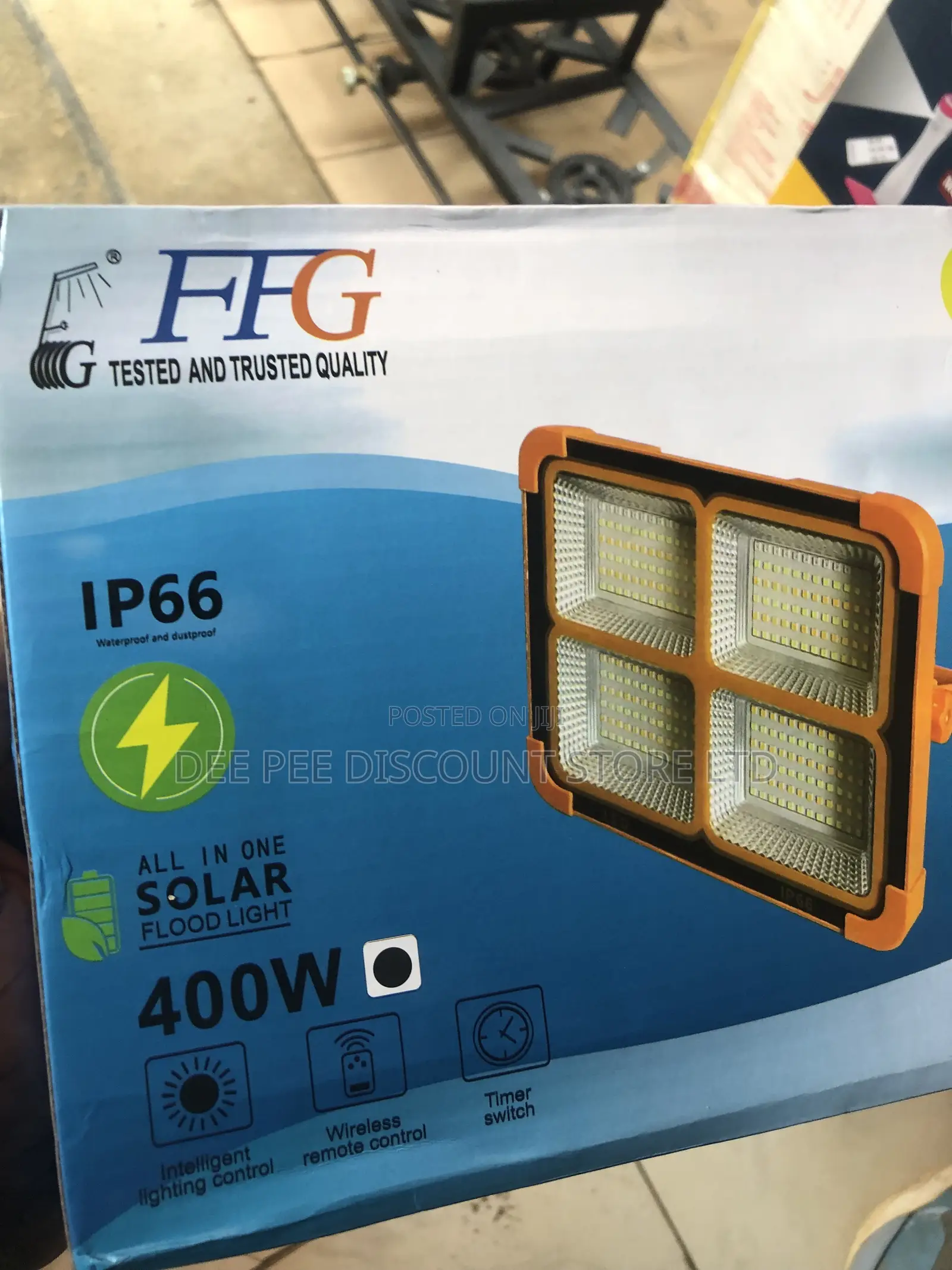 All in One Solar Led Flood Light 400w With Usb Charging