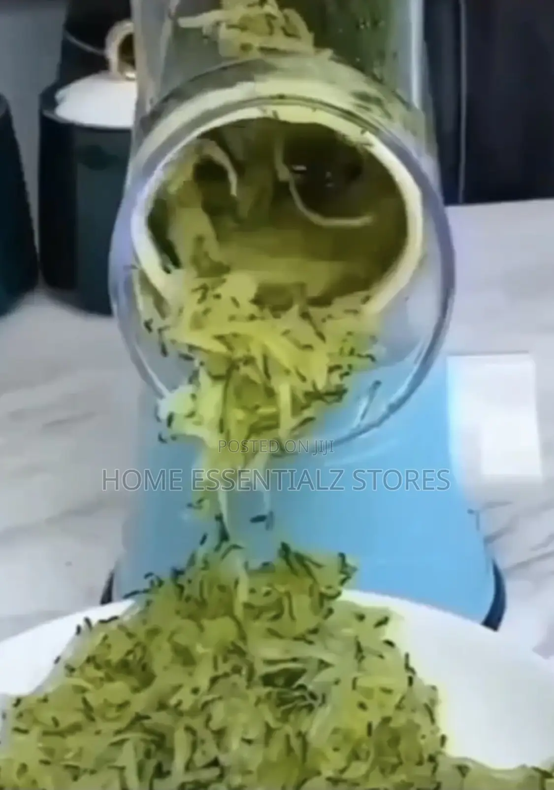 3-in-1 Manual Rotary Vegetable Slicer Grater - Table Top Drum Grater