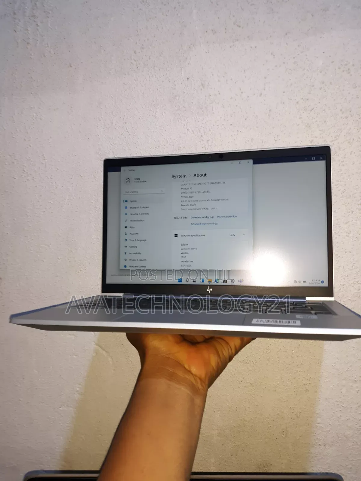 Laptop HP EliteBook 830 G7 8GB Intel Core i7 SSD 256GB