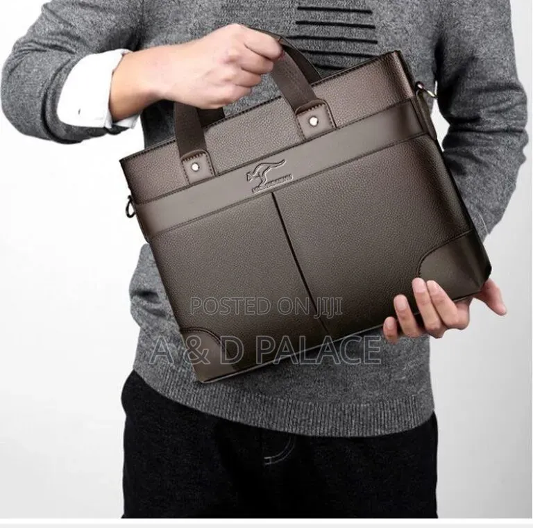 Locoerdaishu Men Large Capacity Forever More Leather Shouder Bag