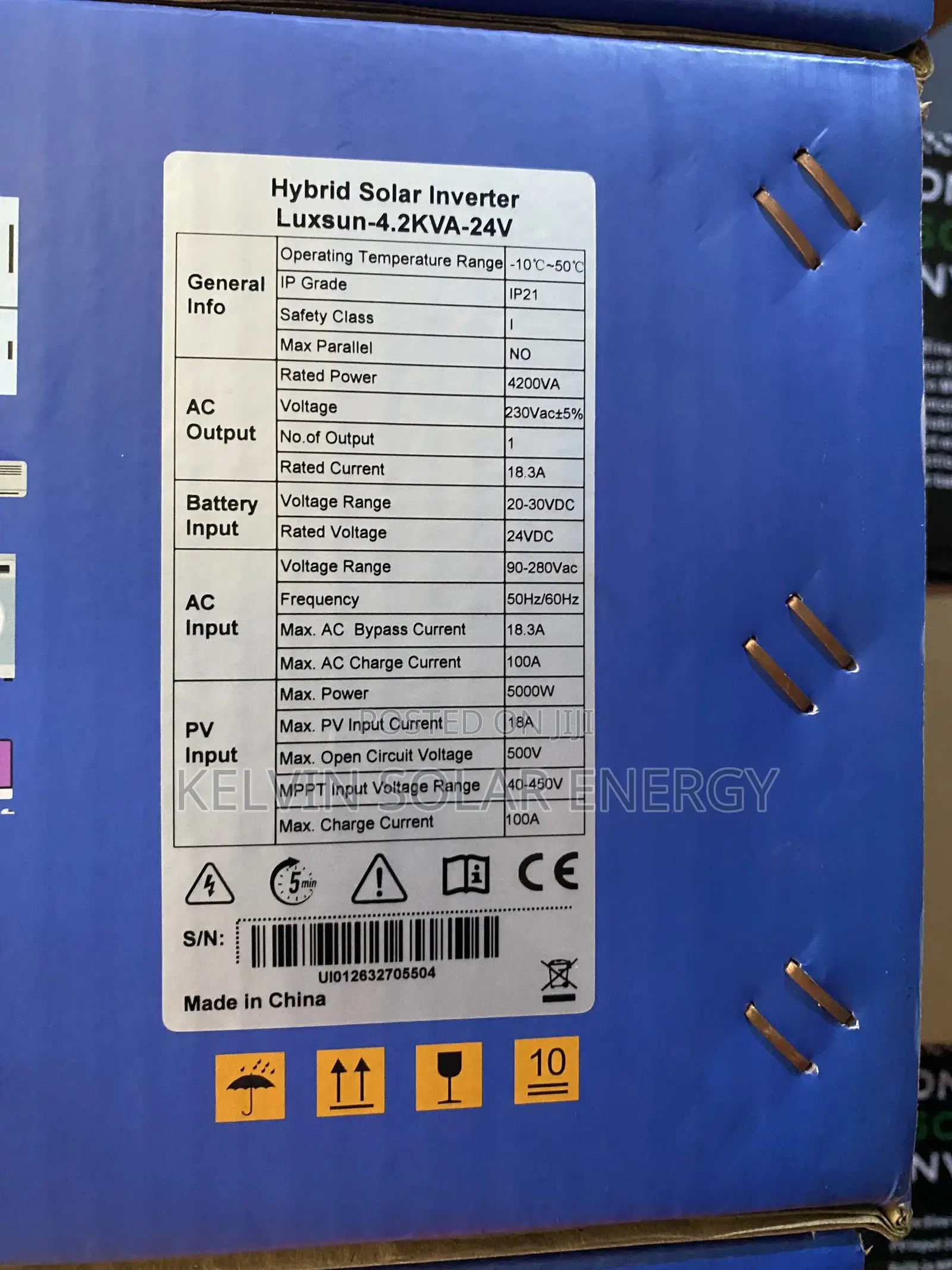 Luxsun 24v 4.2kva Hybrid Solar Inverter – MPPT All-in-One