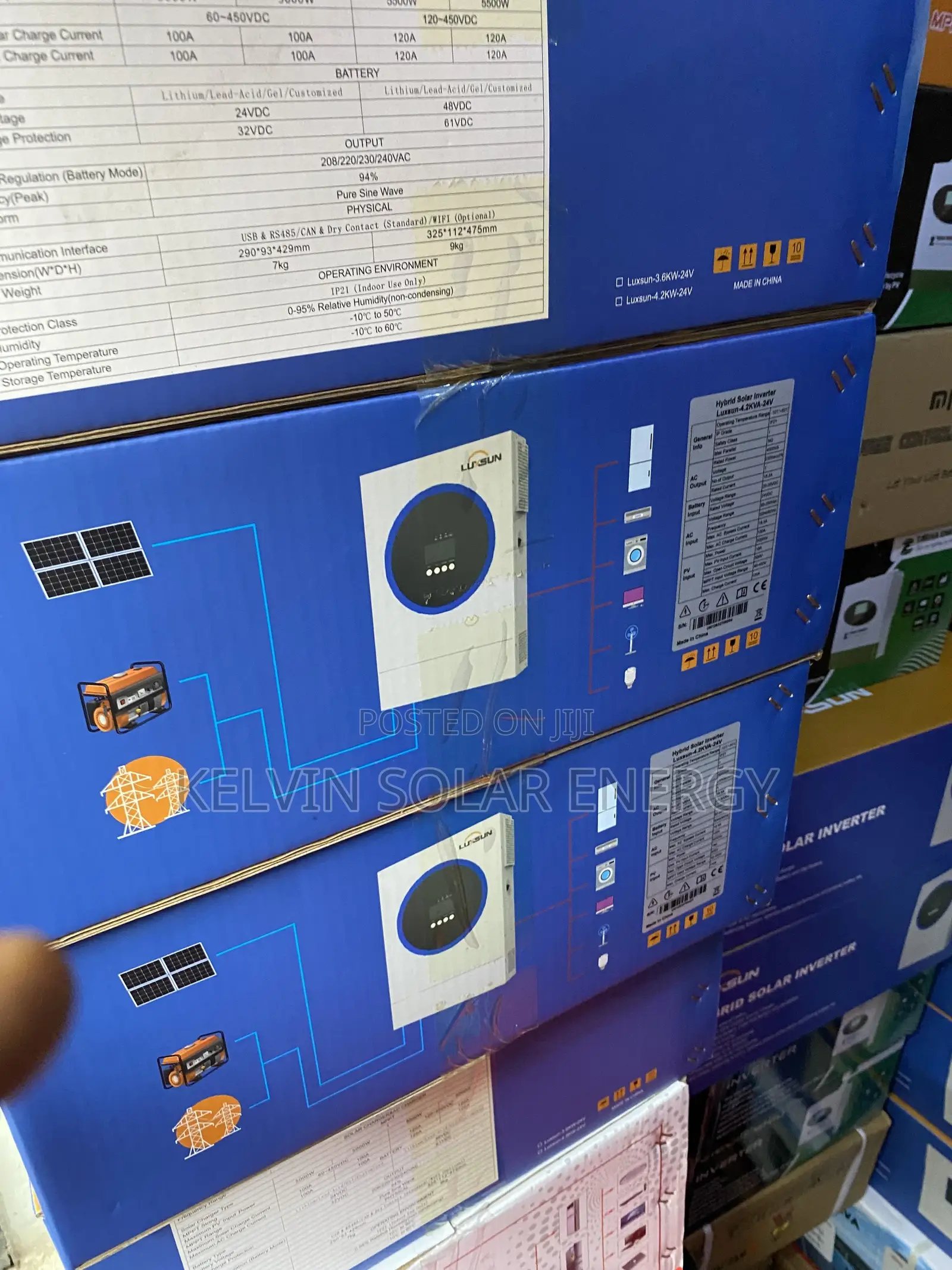 Luxsun 24v 4.2kva Hybrid Solar Inverter – MPPT All-in-One