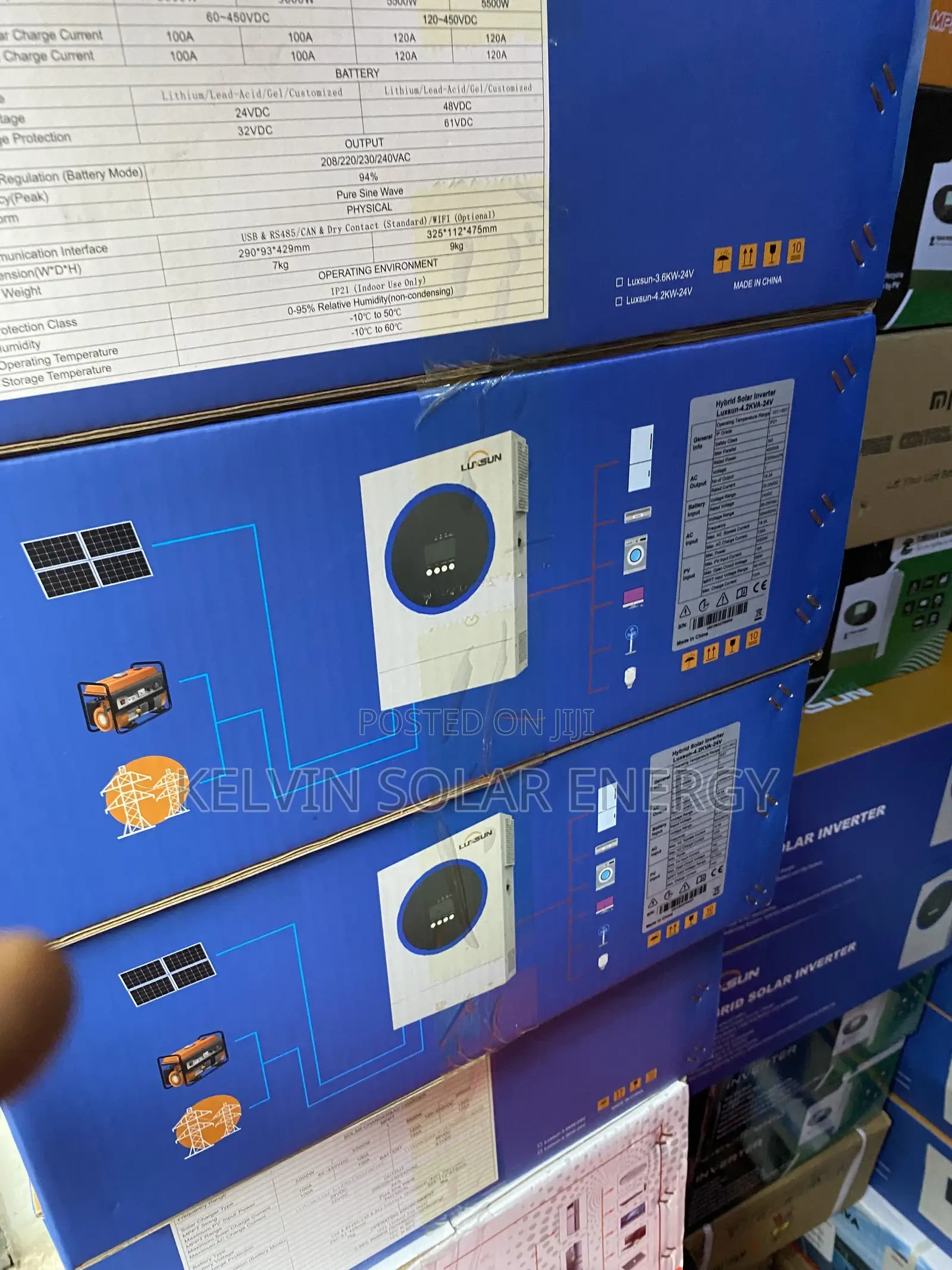 Luxsun 24v 4.2kva Hybrid Solar Inverter – MPPT All-in-One