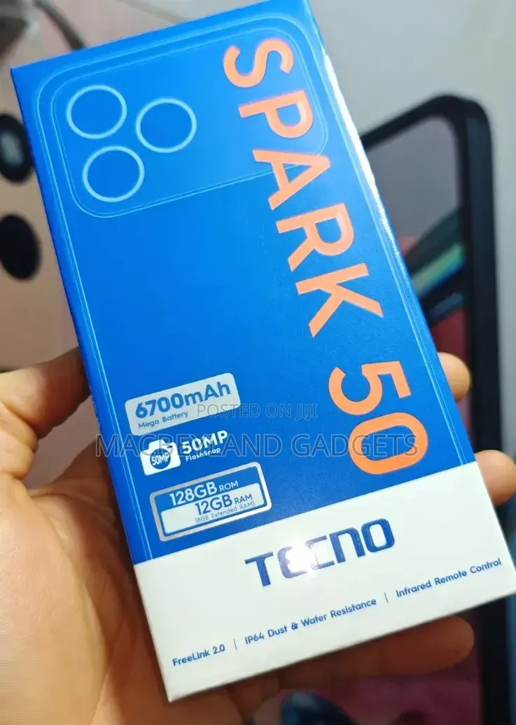 New Tecno Spark 50 128 GB Black