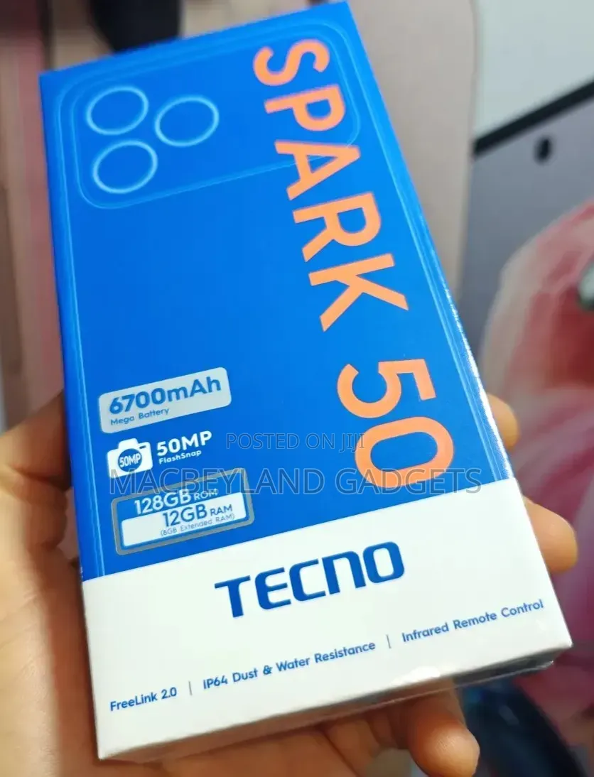 New Tecno Spark 50 128 GB Black