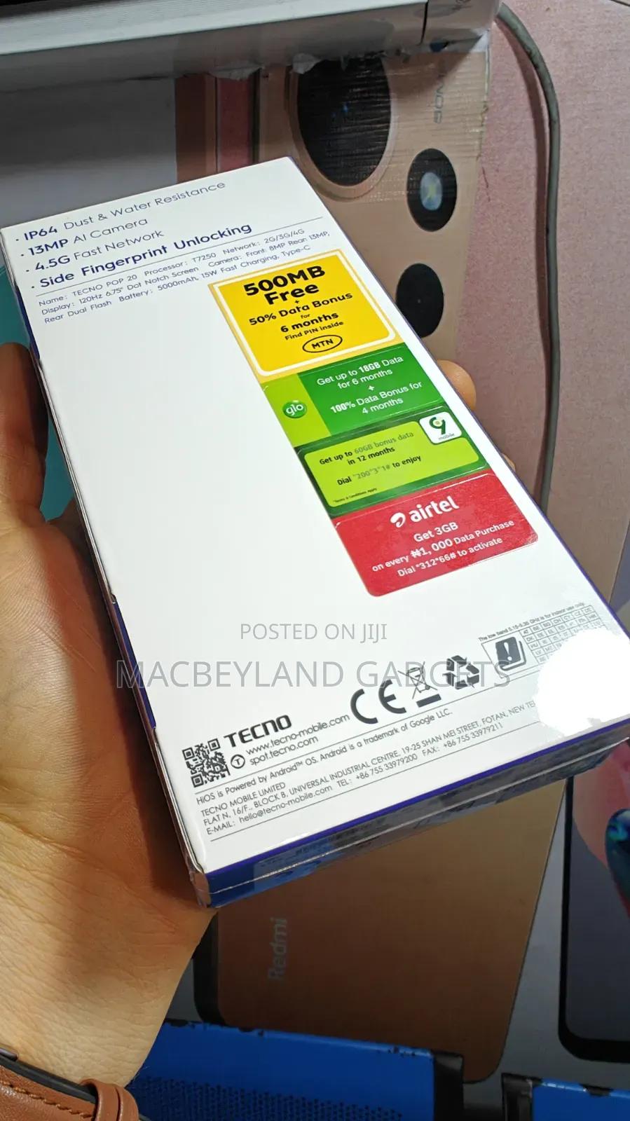 New Tecno Pop 20 64 GB Black