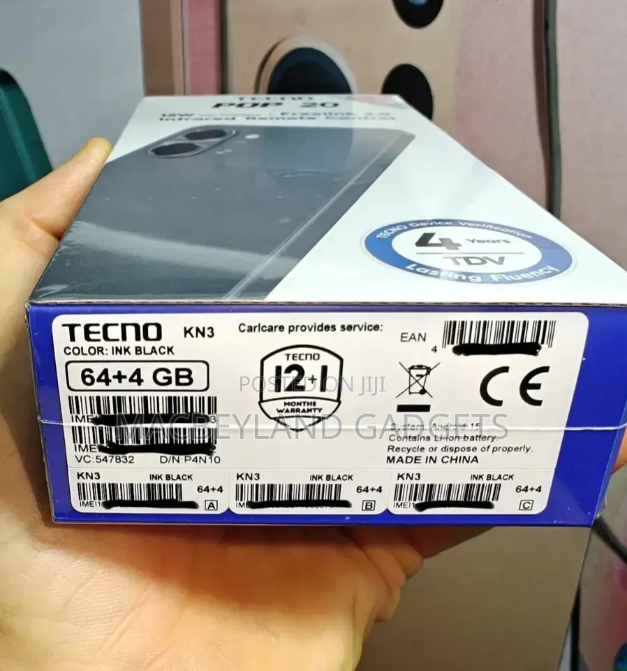 New Tecno Pop 20 64 GB Black