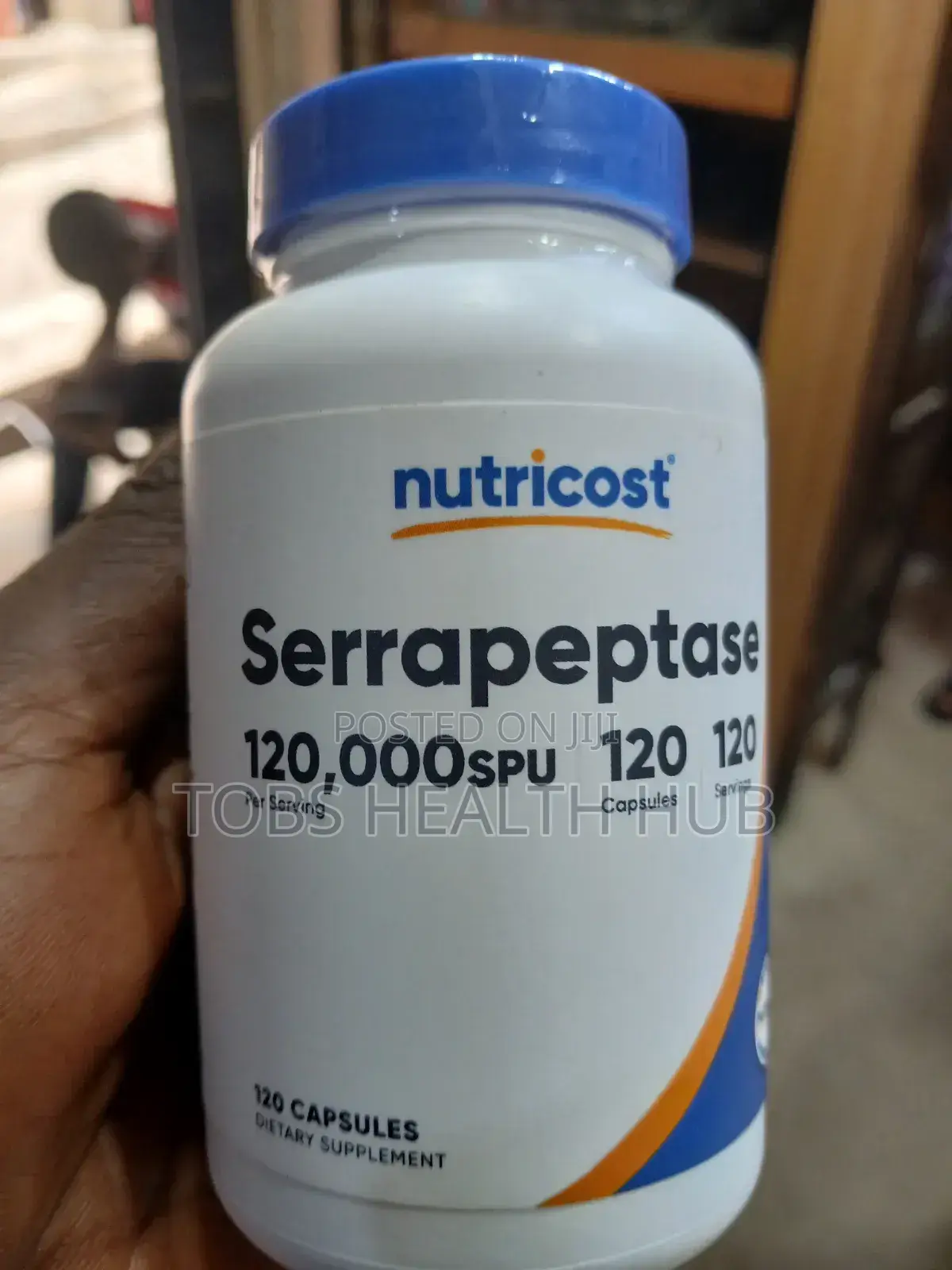 Nutricost Serrapeptase 120,000 Spu,120 Capsules,Immune Sinus Support