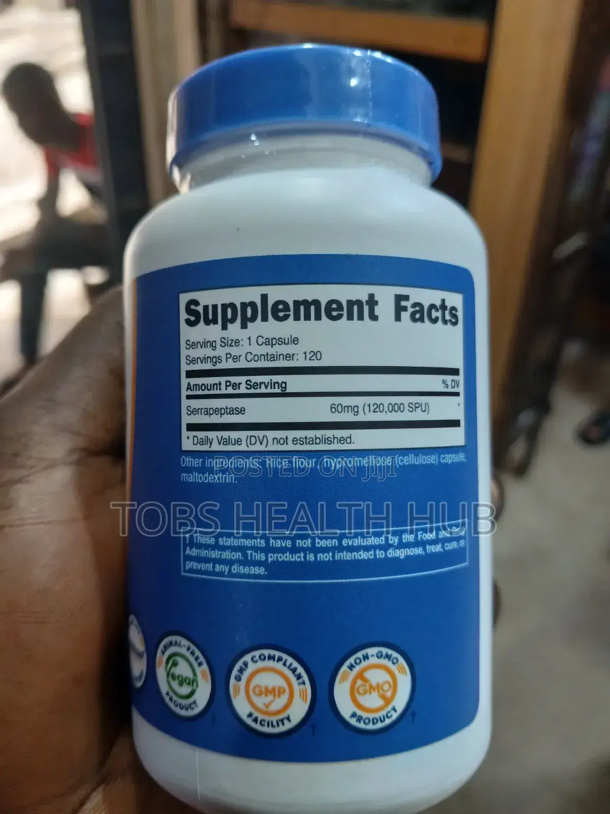 Nutricost Serrapeptase 120,000 Spu,120 Capsules,Immune Sinus Support