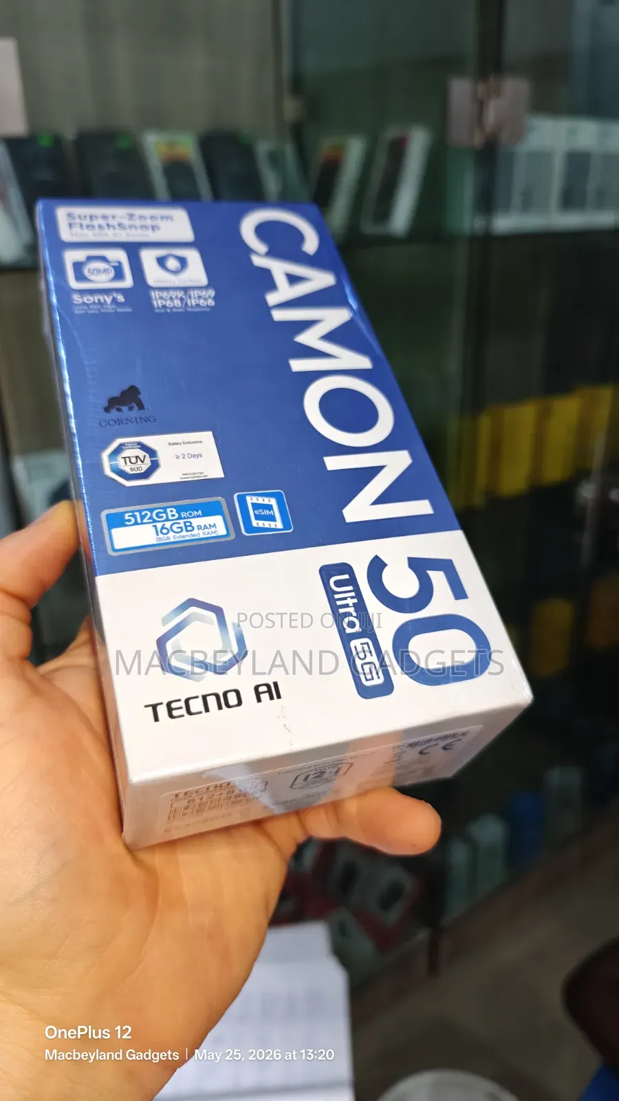 New Tecno Camon 50 Ultra 512 GB Black