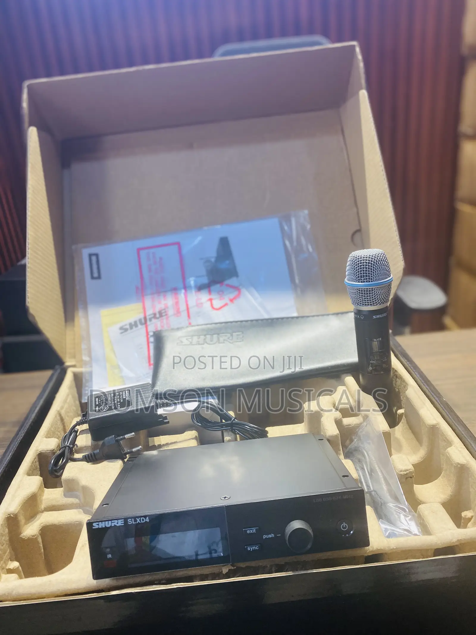 Shure Slxd4/Beta87a Digital Wireless Microphone System With Rack Mount
