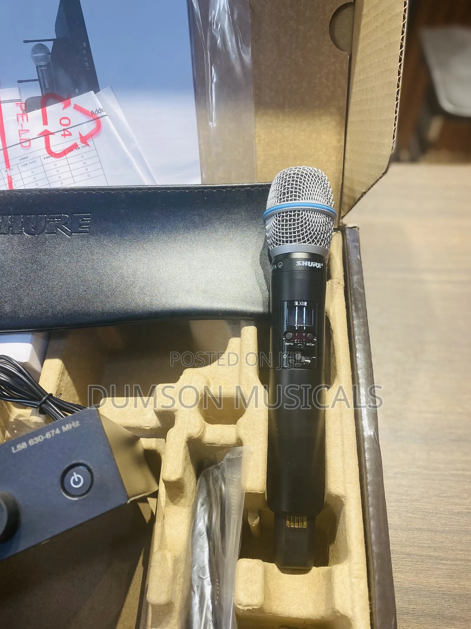 Shure Slxd4/Beta87a Digital Wireless Microphone System With Rack Mount