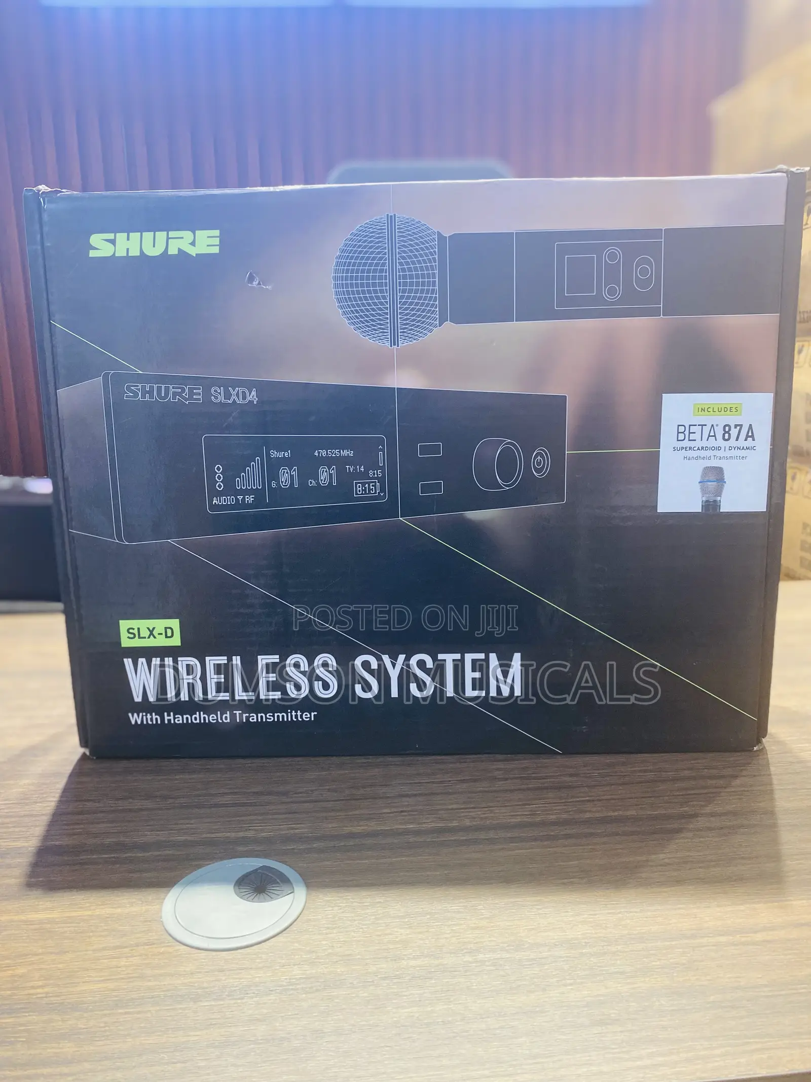 Shure Slxd4/Beta87a Digital Wireless Microphone System With Rack Mount