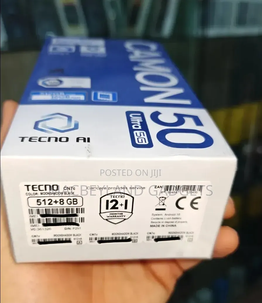New Tecno Camon 50 Ultra 512 GB Black
